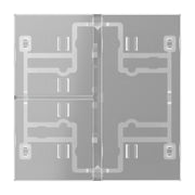 Jung - Abdeckung/Bedienelement für Installationsschalterprogramme Tastensatz 3fach 403 TSA T transparent