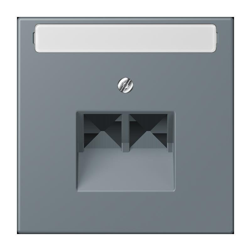 Jung - Einsatz/Abdeckung für Kommunikationstechnik Abdeckung für IAE/UAE LC 969-2 NAUA 251 gris 59 (4320H)