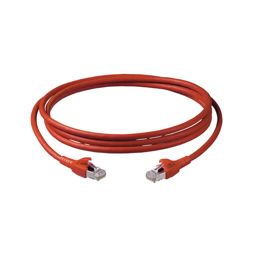 Corning - Patchkabel Kupfer Patchkabel Cat.6 2m CCAEGB-D5002-A020-C0 S/STP,LSOH, rot − 12 Stück
