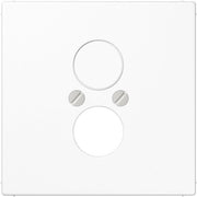 Jung - Einsatz/Abdeckung für Kommunikationstechnik Abdeckung aws LS 962 WW für 2 Kleinst.Dosen