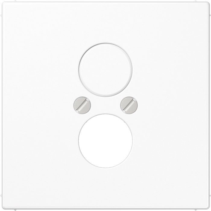 Jung - Einsatz/Abdeckung für Kommunikationstechnik Abdeckung aws LS 962 WW für 2 Kleinst.Dosen