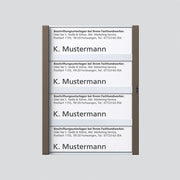 Siedle&Söhne - Zubehör/Ersatzteile für Türkommunikation Namensschild Bernst-Glim 200029962-00 f. TM612-4/BTM650-06