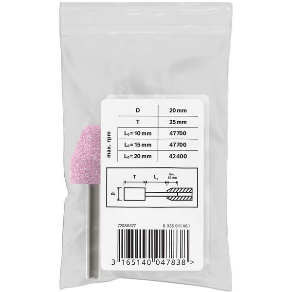 Bosch - Systemzubehör für Schleifen/Polieren (Akku/elektrisch/Druckluft) PRO Steel Schleifstiftset, 2608620014 20 x 25 mm G60