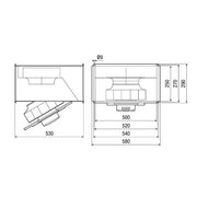 Maico - Ventilator für Kanaleinbau Kanalventilator DSK 22 EC schallg.1Ph,500x250