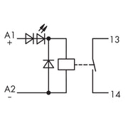 WAGO - Schaltrelais Relaisstecker 286-364 24 VDC, 1 Schließer