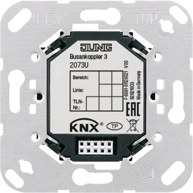 Jung - Bussystem-Ankoppler KNX Busankoppler 2073 U 3-Schraubbefestigung