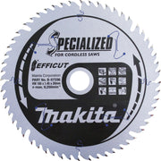 Makita - Kreissägeblatt EFFICUT Sägeblatt B-62985 165x20x25Z