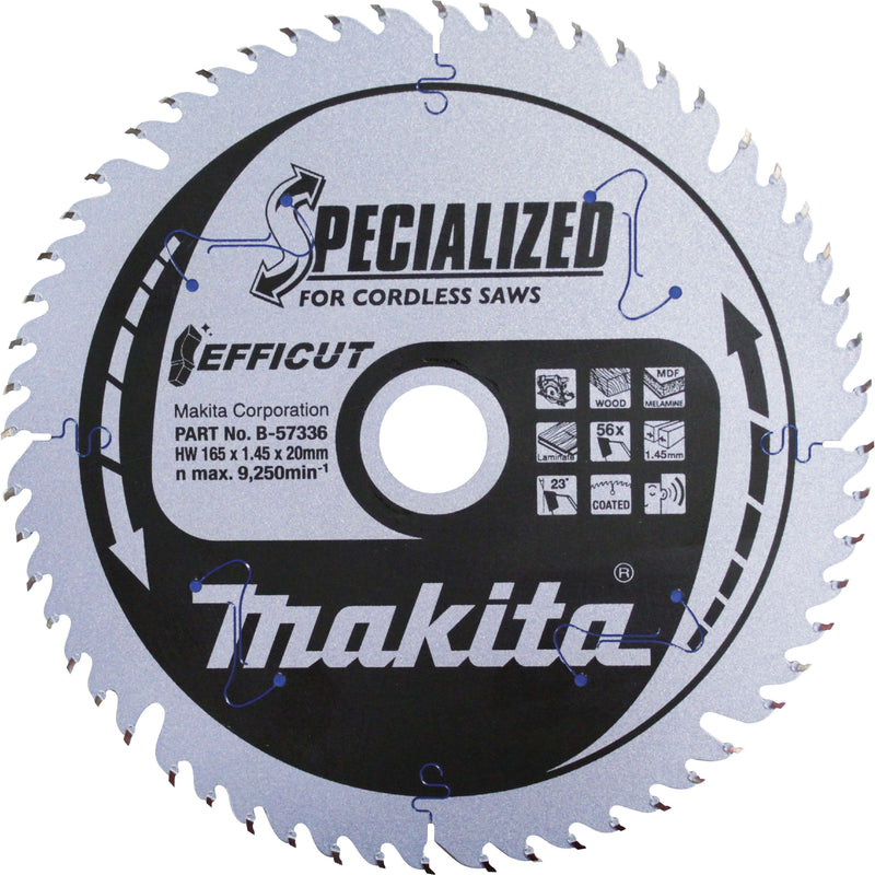 Makita - Kreissägeblatt EFFICUT Sägeblatt B-62985 165x20x25Z