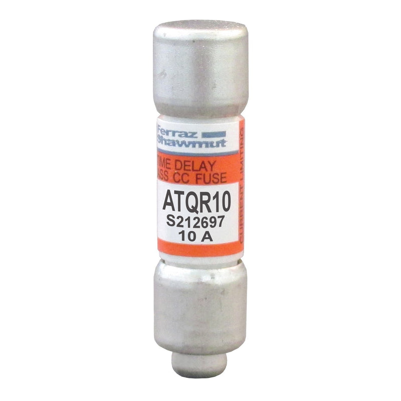 Mersen - Zylindrische Sicherung Sicherungseinsatz Class CC ATQR10 10A/600V 10x38 − 10 Stück