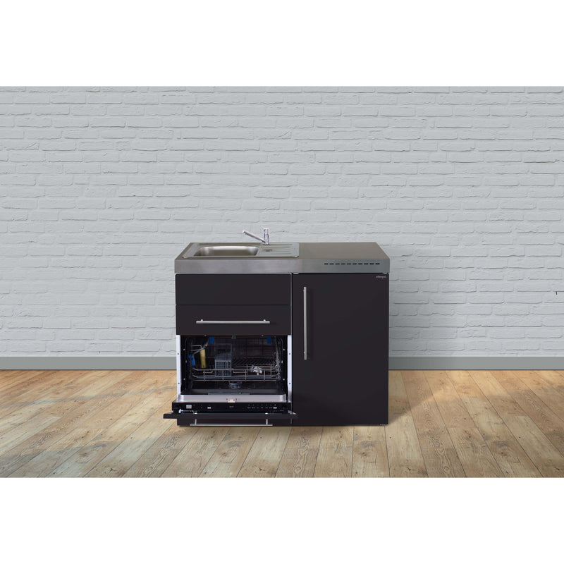 Stengel - Mini-Küche Miniküche Premiumline MPGSSM110KSGSKSreBli Schwarz matt