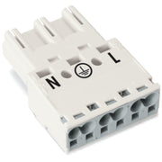 WAGO - Steckverbinder für steckbare Gebäudeinstallation Stecker 770-233 2x0,5-4mmq weiß − 100 Stück