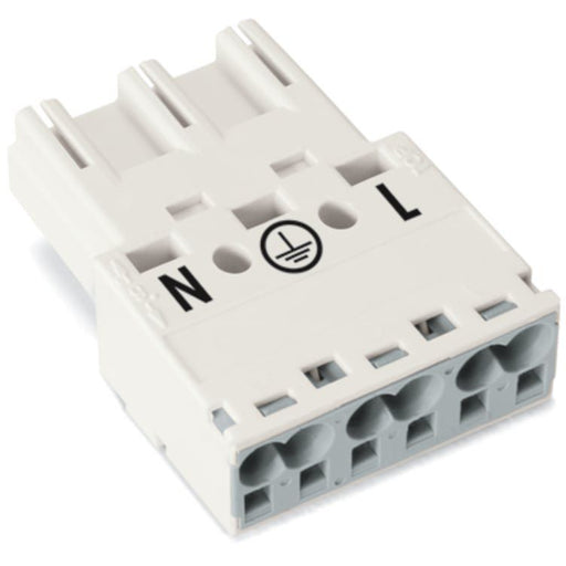 WAGO - Steckverbinder für steckbare Gebäudeinstallation Stecker 770-233 2x0,5-4mmq weiß − 100 Stück