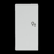 Busch-Jaeger - Bussystem-Tastwippe Wippe 2-f li Symbol Dimmer 6234-21-83 alusilber