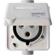 Berker - CEE-Steckdose (IEC 60309) CEE-Steckdose 3-polig Up 578601 32A m.Klappdeckel