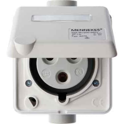 Berker - CEE-Steckdose (IEC 60309) CEE-Steckdose 3-polig Up 578601 32A m.Klappdeckel