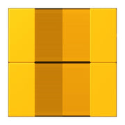 Jung - Abdeckung/Bedienelement für Installationsschalterprogramme Tastensatz 2fach LC 502 TSA 263 le jaune vif