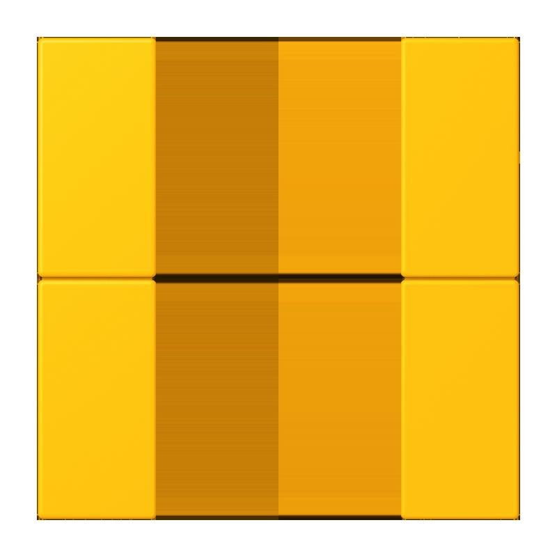Jung - Abdeckung/Bedienelement für Installationsschalterprogramme Tastensatz 2fach LC 502 TSA 263 le jaune vif