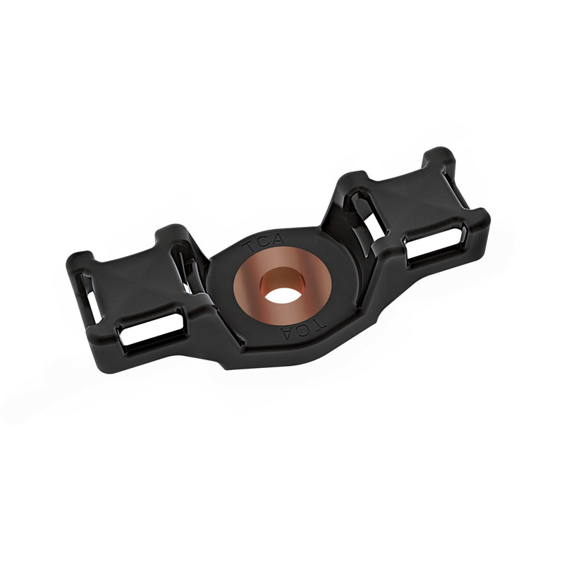 HellermannTyton - Befestigungssockel und -element für Kabelbinder Kabelhalter HDM375BDM4W 89x34,5mm schwarz − 100 Stück