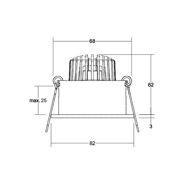 Brumberg Leuchten - Downlight/Strahler/Flutlicht LED-Einbaustrahler 39063083 3000K