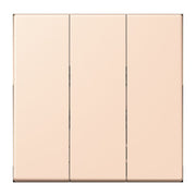 Jung - Abdeckung/Bedienelement für Installationsschalterprogramme Wippe 3fach LC 993 BF 228 rose pale (32091)