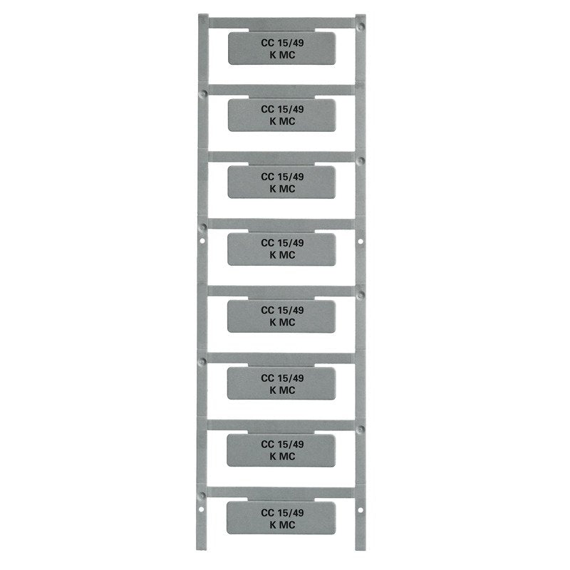 Weidmüller - Kennzeichnungsmaterial Gerätemarkierung CC 15/49 K MC SDR selbstklebend,49mm − 8 Stück