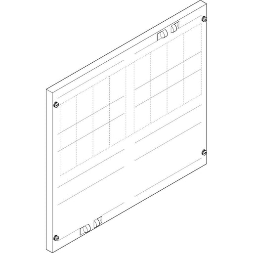 ABN - Abdeckung für Verteilerfeld Abdeckplatte FAP23674N 500x450mm 2FB/3RED02