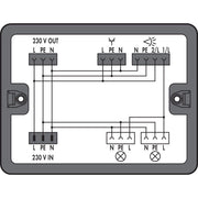 WAGO - Kompaktverteiler für steckbare Gebäudeinstallation Verteilerbox 899-631/180-000 1 Eingang,schwarz