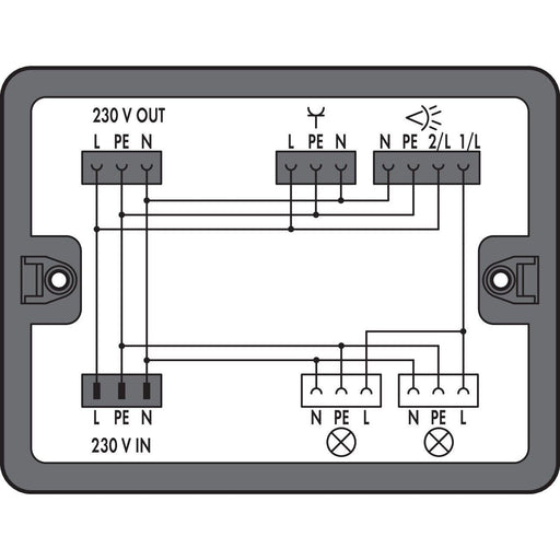 WAGO - Kompaktverteiler für steckbare Gebäudeinstallation Verteilerbox 899-631/180-000 1 Eingang,schwarz