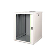 DIGITUS - Netzwerk-/Serverschrank Wandschrank mit Glastür DN-19 16U-6/6 RAL7035 HE 16