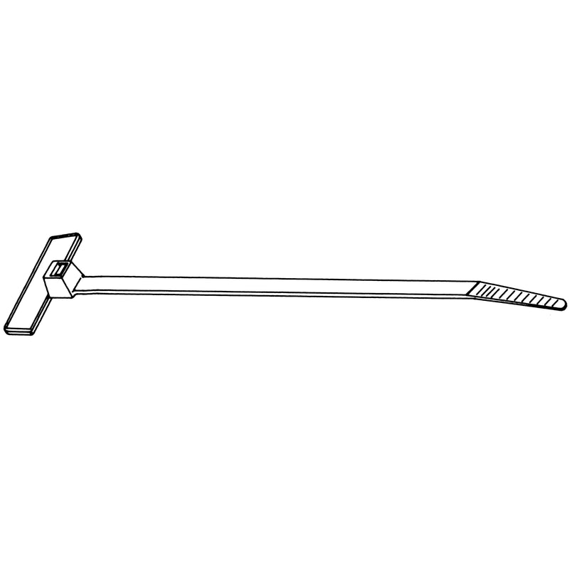 HellermannTyton - Kabelbinder Kennzeichnungsband IT18FL PA66 BK 100 110x2,5 schwarz − 100 Stück