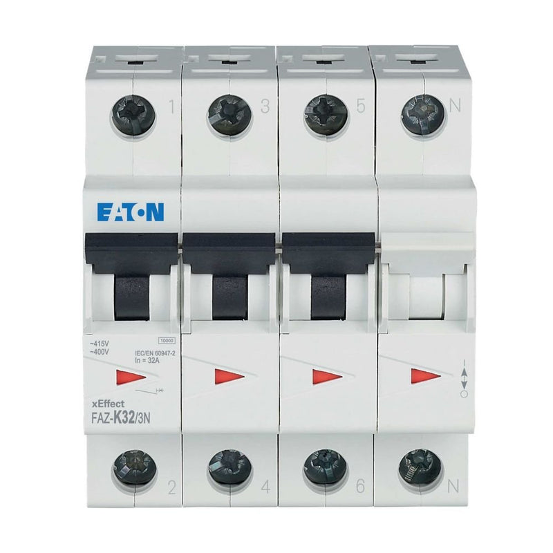 Eaton - Leitungsschutzschalter 3p. FAZ-K32/3N 32A Charakt.: K