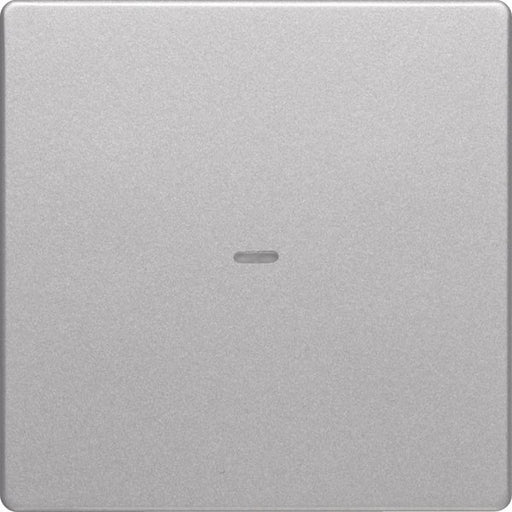 Berker - Abdeckung/Bedienelement für Installationsschalterprogramme Tastabdeckung 1f.alu 80960221 für Tastsensor-Modul