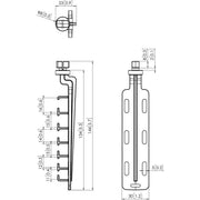 Vogels - Zubehör/Ersatzteile für Unterhaltungselektronik Kabelführungsclip PFA9128 sw Connect-it,f.PFB34xx