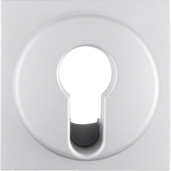 Berker - Abdeckung/Bedienelement für Installationsschalterprogramme Zentralstück alu matt 15071404 f.Schl.schal.-tast