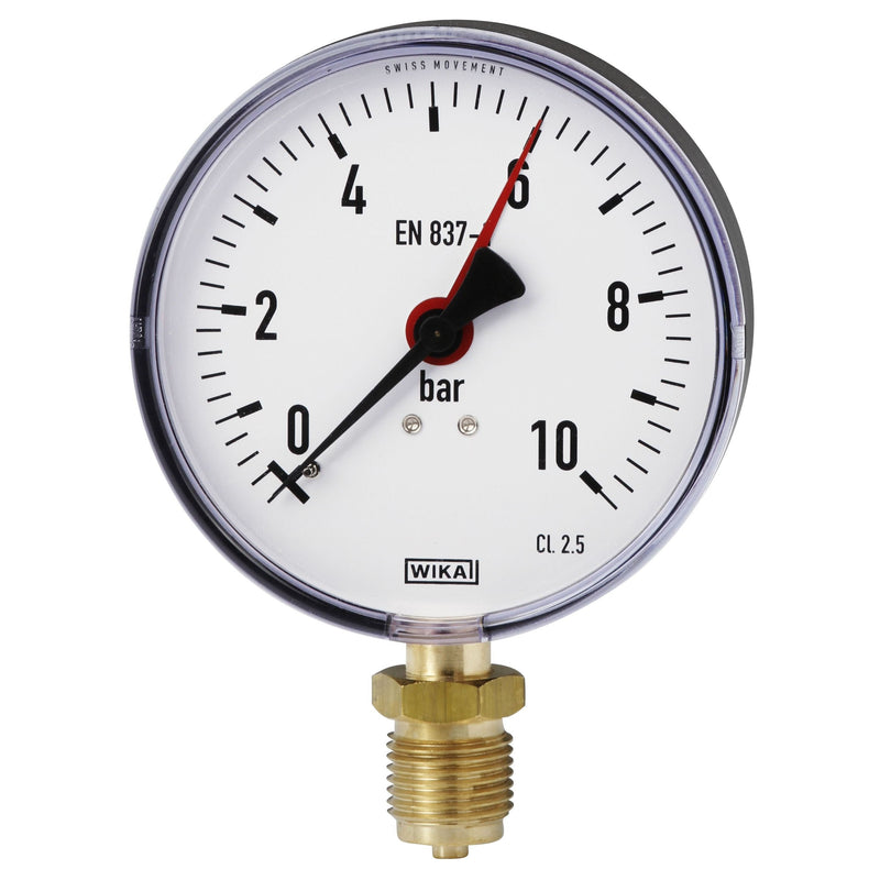 Wika Wiegand - Rohrfedermanometer Rohrfedmano 111.10.100 CU 9022686 2,5 bar G1/2B