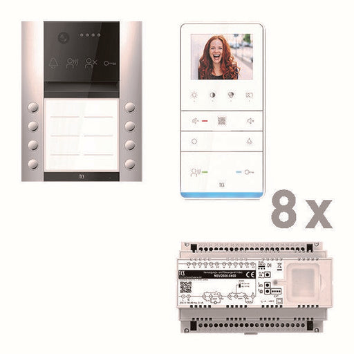TCS Tür Control - Türsprech-Set video:pack AVA610208 PVAF082/003 IVW6511 8WE AP
