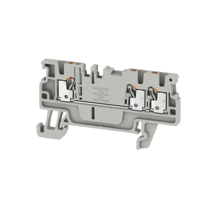 Weidmüller - Durchgangs-Reihenklemme Klemme A3C 1.5 LTGY PUSH IN, 1.5 mm² − 50 Stück