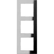 Jung - Abdeckrahmen Glasrahmen 3-fach si/vers AC 583 GL SI waage/senkrecht