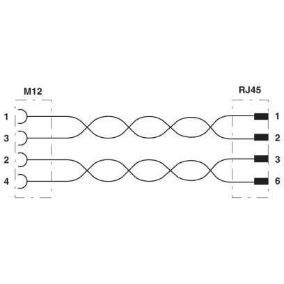 Phoenix Contact - Konfektioniertes Sensor-Aktor-Kabel Netzwerkkabel NBC-FSD/ 2,0#1407385
