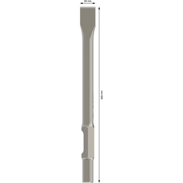 Bosch - Maschinenmeißel PRO HEX 30-4C Flachmeißel, 2608690112 35 x 400 mm
