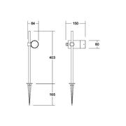 Brumberg Leuchten - Wegeleuchte LED-Erdspießstrahler 60113183