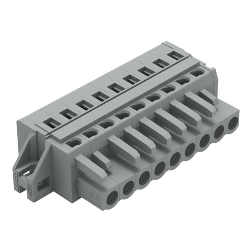 WAGO - Kabelsteckverbinder für Leiterplattensteckverbinder 1-Leiter-Federleiste 231-109/027-000 CAGECLAMP,2,5 mm²,gr − 25 Stück