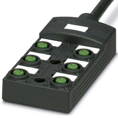 Phoenix Contact - Passiver Sensor-/Aktor-Verteiler (mit Leitung) Sensor-/Aktor-Box SACB6/6-L-5,0PURSCOP