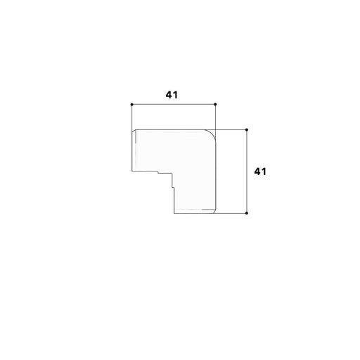 GGK - Außeneck für Sockelleistenkanal SL-Ausseneck 20x70 cws 11914