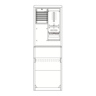 Striebel&John - Zähler-Komplettschrank Zähleranschlusssäule SZ2204E kpl. 1Z