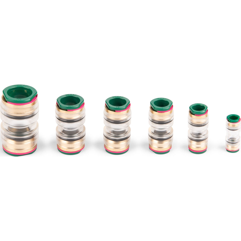 Hexatronic - Kupplung Glasfaserröhre Mikrorohrverbinder NPA40202/10 HexaSpeed 10mm-T − 50 Stück