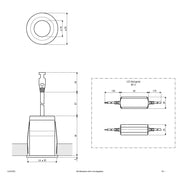 EVN Lichttechnik - Downlight/Strahler/Flutlicht LED Downlight mit Netzteil C44030902 dimmbar, IP44
