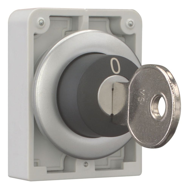 Eaton - Frontelement für Wahlschalter Schlüsseltaste Flat Front M30C-FWRS-MS8 rastend 2 Stellungen