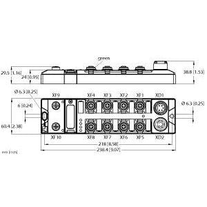 Turck - Netzwerk Switch Managed Ethernet Switch TBEN-L5-SE-M2