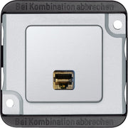 Merten - Kommunikationsanschlussdose Kupfer Anschlussmodul-RJ45 1-f. MEG4576-7021 Panzer Actassi